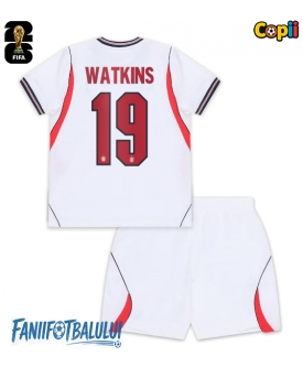 Anglia Ollie Watkins #19 Echipament de Fotbal Replică Mondial 2026 Copii Acasa (+ Șorturi)